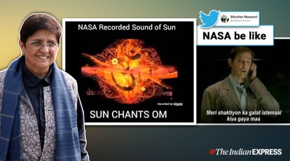 Kiran Bedi shares video of 'Sun chanting Om', triggers meme fest online |  Trending News - The Indian Express