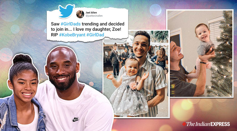 Girldad Trends On Social Media As Fathers Pose With Daughters In Tribute To Kobe Bryant Trending News The Indian Express