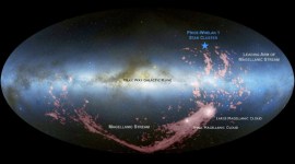 milky way, large magellanic cloud, lmc, new stars in mily way, two galaxy collision, galaxy collision