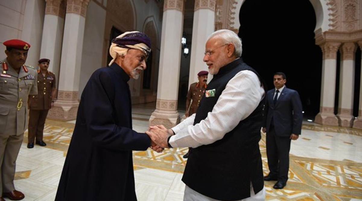 Oman king, Oman king death, Oman king dead, Sultan Qaboos bin Said al Said, Sultan Qaboos death, Sultan Qaboos dead, India Oman relations, India news, Indian Express
