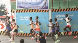 mumbai marathon, mumbai marathon 2020, mumbai marathon news, Mumbai Marathon winner, Derara Hurisa, Ethiopia man wins mumbai marathon, Mumbai news,