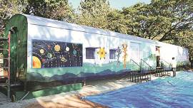 Mysore school, Mysore school in train coaches, Mysore old railway coaches school, Mysore news, Mysore education, Indian Express