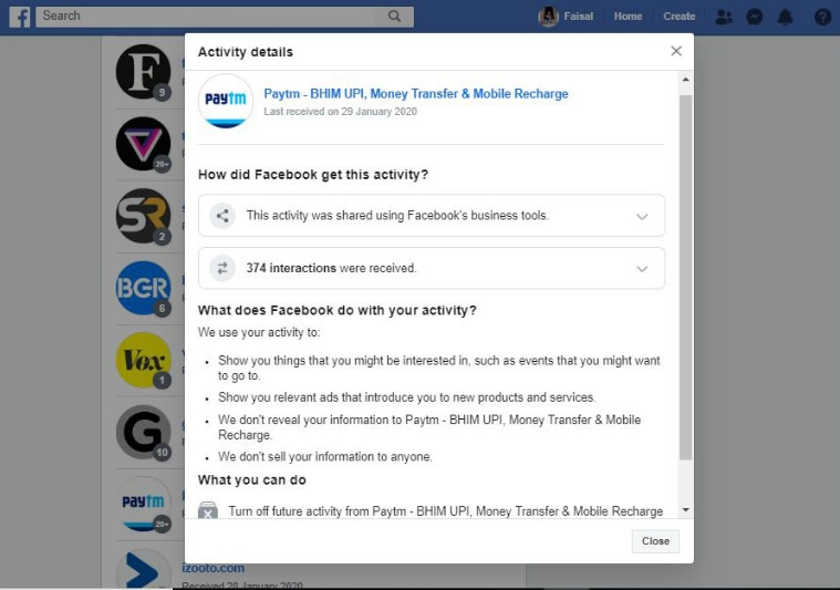 off-facebook activity, off facebook activity tool, facebook ads, facebook, facebook data collection, facebook activity. facebook user data, facebook privacy, facebook spies on you