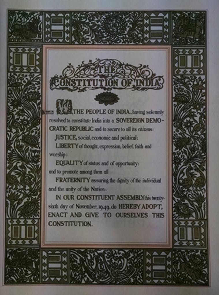 Indian Preamble, Preamble to the constitution, Citizenship Act protests, CAA protests, CAA protests preamble, indian express news