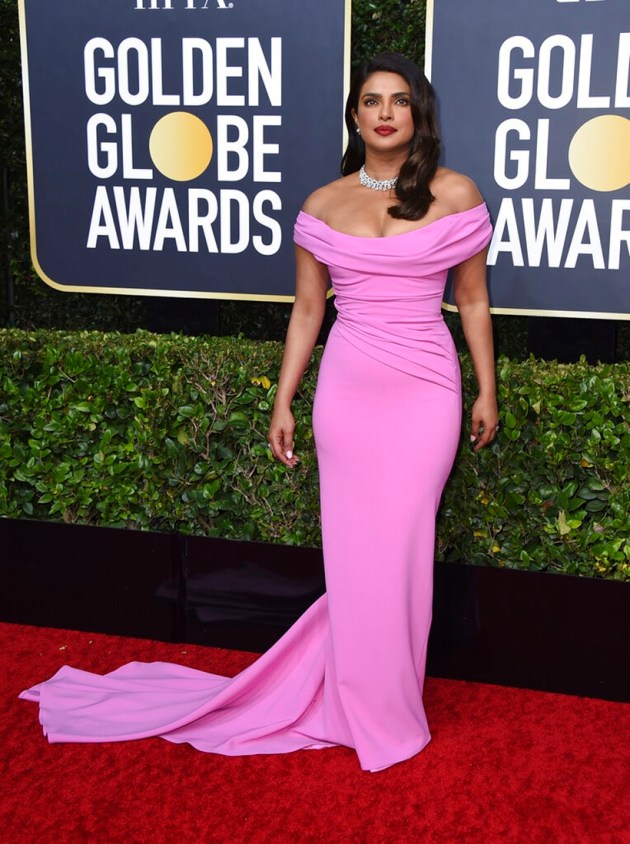 golden globes 2020, golden globes best dressed, golden globes fashion, 77 golden globes, golden globes red carpet, priyanka chopra golden globes 2020. priyanka chopra latest photos, indian express, lifestyle