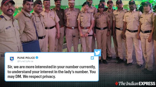 Pune Police, Pune Police viral tweet, Pune, Twitter reactions, Social media pune police, Trending, Indian Express news