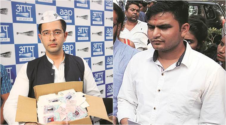 Raghav Chadha, Raghav Chadha aap, Rocky Tuseed, Rajinder Nagar assembly seat, delhi assembly elections 2020, delhi elections, delhi elections news