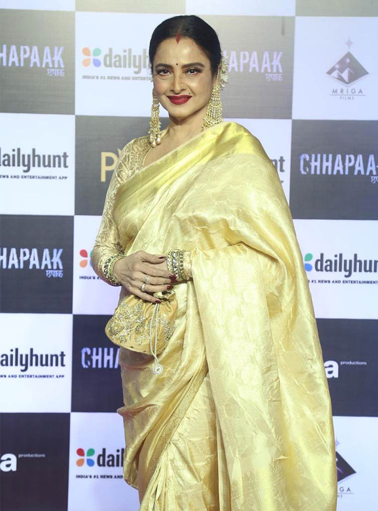 Beautiful Rekha Ji Collection Saree in Pure Kanchipuram Handloom Tissue  Silk Saree With 2gram Pure Zari With Rich Border With Rich Pallu. - Etsy