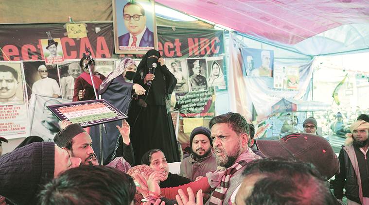 shaheen bagh protests, shaheen bagh pistol, citizenship act protests, indian express news 