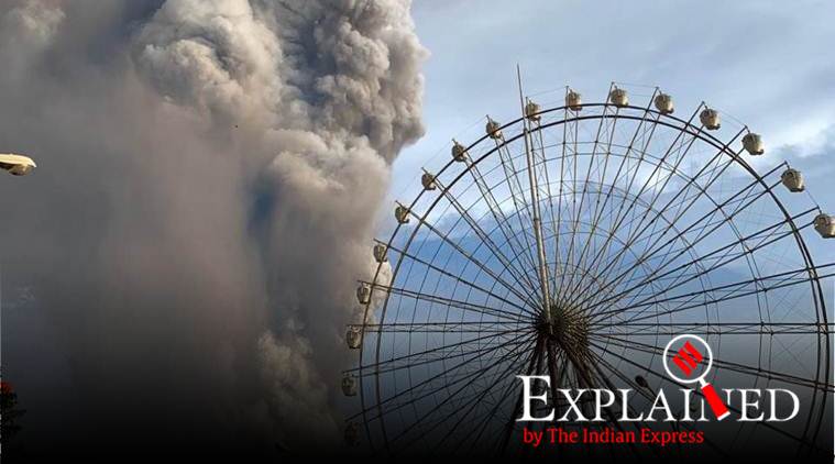 Taal volcano, Taal volcano Philippines, Luzon island, Philippines volcano eruption, what is a complex volcano, Taal volcano latest news, indian express, indian express explained