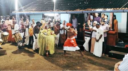 theyyam, Mappila theyyam, theyyam in Kerala, what is theyyam, Kamballur Kottayil Nair, CPM RSS, Hindu muslim unity theyyam, kerala news, indian express news,