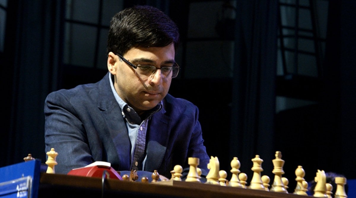 Grandmaster Viswanathan Anand of India with his wife Aruna Anand in  Chennai.