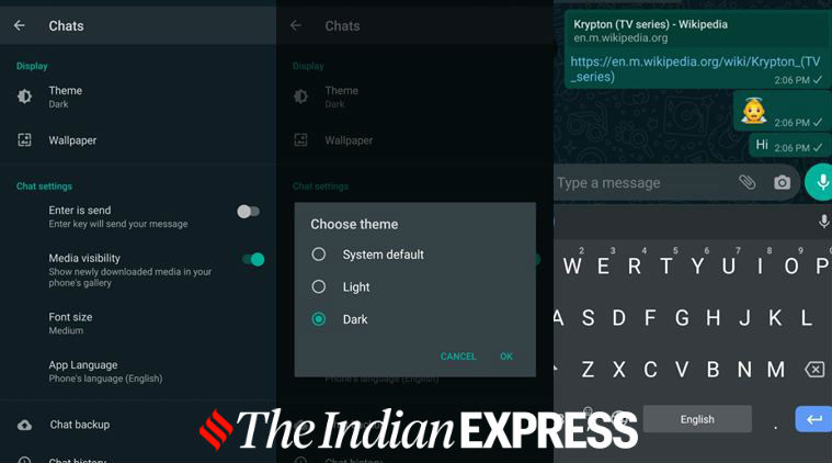 WhatsApp for Android beta users get Dark mode: Here’s how to enable