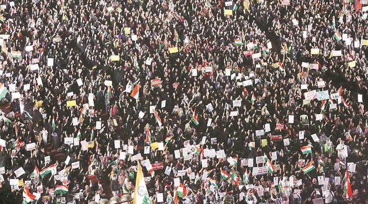 CAA protest, citizenship amendment act, Women hold anti-CAA rally, mumbai news, mumbai city news, maharashtra news, indian express news