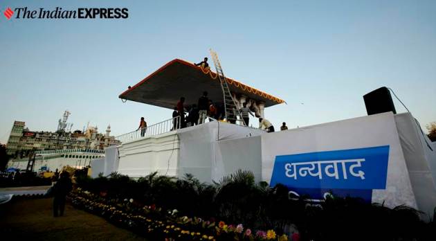 Ramlila Maidan preps up for Arvind Kejriwal's third oath ceremony