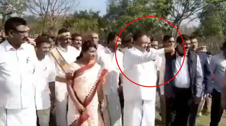 Tamil Nadu Forest Minister under fire for making tribal children remove his slippers