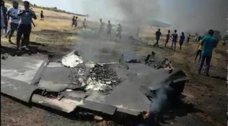 Goa airport, goa airport flight danger due to animals and birds, stray dogs near Goa airport, Indian Navy jet crash goa, goa news, the indian express