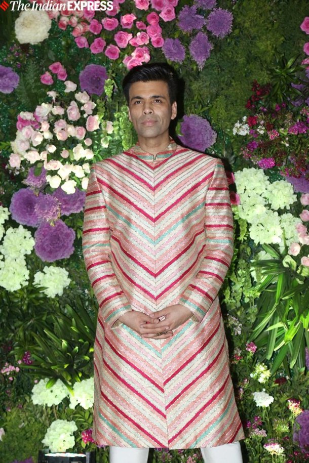 karan johar at armaan jain wedding reception