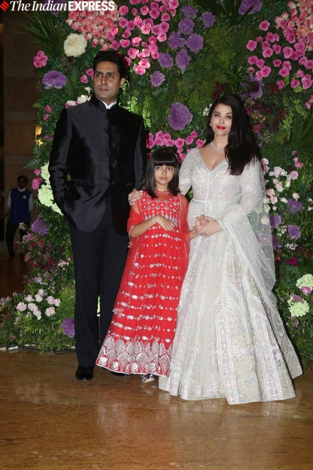 aishwarya rai bachchan with abhishek bachchan at armaan jain wedding reception