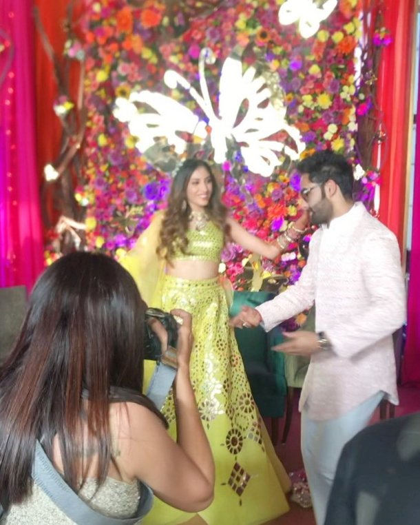 armaan jain anissa malhotra sangeet ceremony