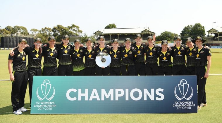 Australia women's team, ICC Women's Championship trophy, 2017 to 2020 champions trophy. australia skipper Meg Lanning