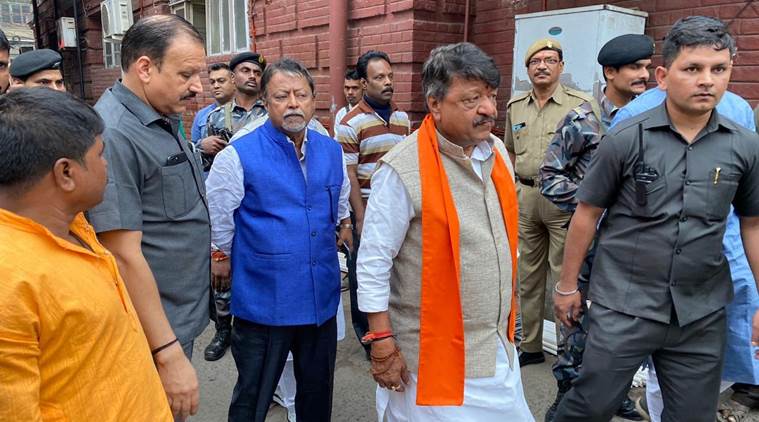 Kailash Vijayvargiya detained Kolkata, Mukul Roy detained Kolkata police, BJP Bengal CAA rally Kolkata