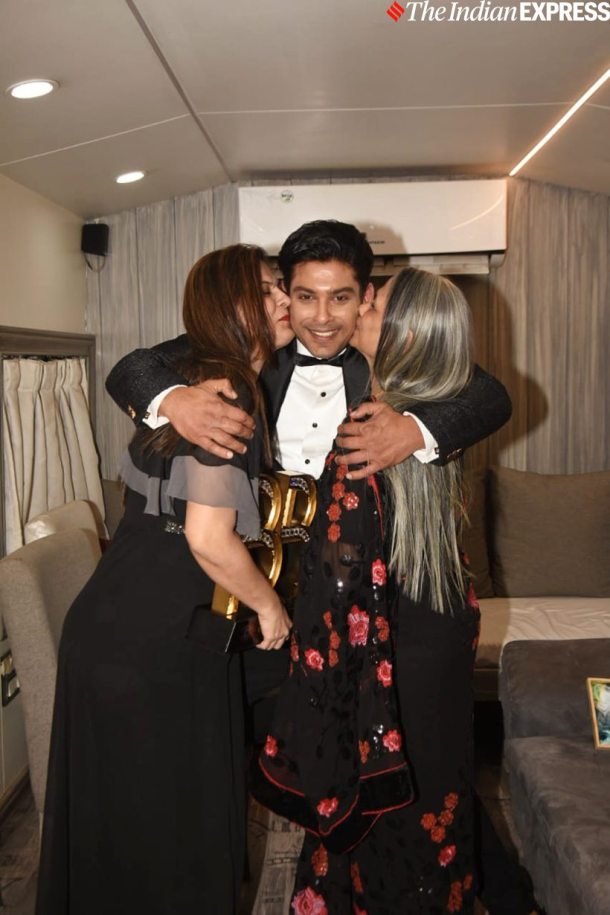 Sidharth Shukla with his family