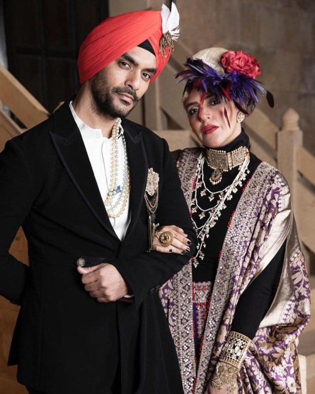 neha dhupia with angad bedi