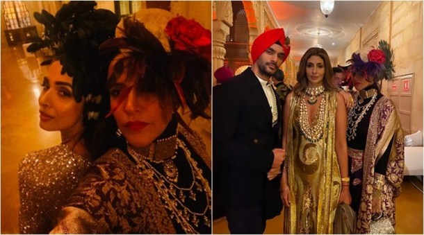 neha dhupia with shweta bachchan and malaika arora