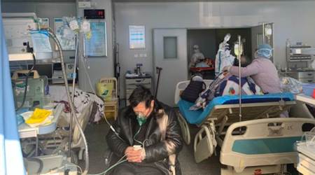 Patients of the novel coronavirus at a Wuhan hospital