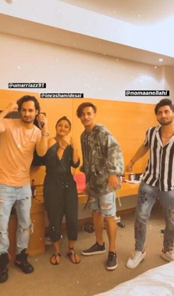 asim riaz with rashamidesai