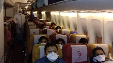 coronavirus, coronavirus outbreak, indians brough back from Wuhan, Air India flight to wuhan, china coronavirus outbreak, igig coronavirus screening, indian express