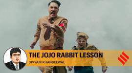 jojo rabbit, jojo rabbit oscar, jojo rabbit hitler, adolf hitler, totalitarianism, indian express news