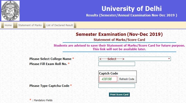 DU result 2019 declared: Steps to download scorecard online | Education ...