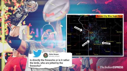 Kansas city's celebrations after Super Bowl win were so wild that it was picked by the weather radar