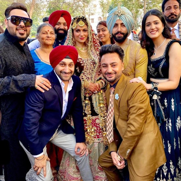 badshah at Simran Kaur Mundi weds Gurickk G Maan