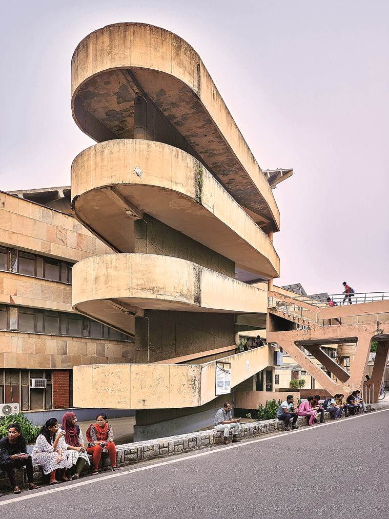 IIT Delhi photography exhibition, modernist architecture, IIT delhi six decades later, JK Chowdhury, Gulzar Singh, indian express news
