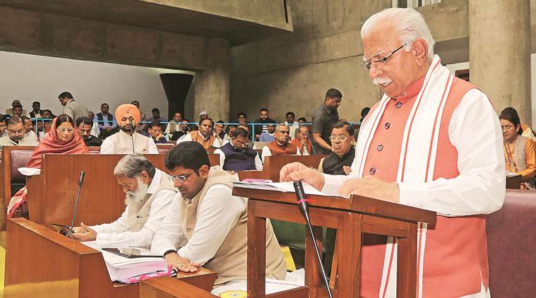 haryana budget, coronavirus scare, wuhan made tablets for mlas, mlas get tablets from wuhan, indian express