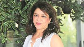 Pune-based artist, Madhuri Bhaduri's Moon series, abstract art, Monalisa Kalagram, Koregaon Park, digital art, metal scrap sculpturing, indian expres news