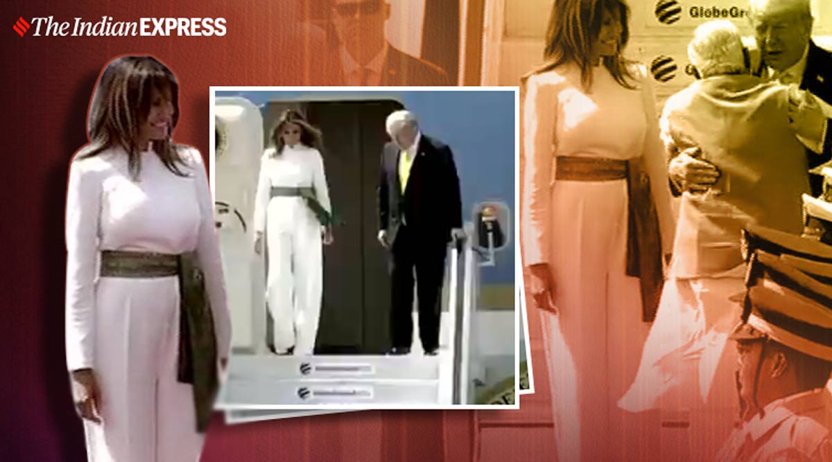 melania trump white jumpsuit