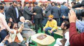 Prime Minister Narendra Modi, PM Modi, Modi at Hunar Haat, Modi hunar haat pictures, Modi litti choka, Hunar Haat, Hunar Haat Delhi
