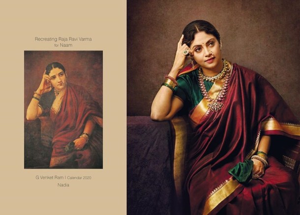 raja ravi varma calendar actresses