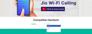 OnePlus Jio WiFi calling 1200