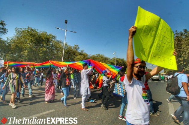 Gandhinagar queer pride parade photos, pride parade gujarat, gujarat pride parage gandhinagar pictures, indian express news
