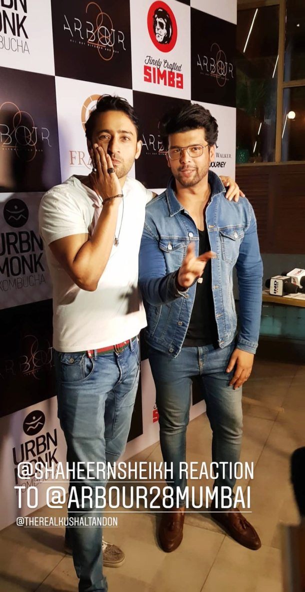 shaheer sheikh with kushal tandon