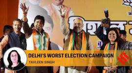 BJP Delhi elections exit poll results, AAP Delhi elections exit poll, Delhi elections results 20202, Delhi elections, Delhi elections 2020, Delhi elections voter turnout, Delhi BJP, AAP, Delhi Congress, Express Opinion, Indian Express