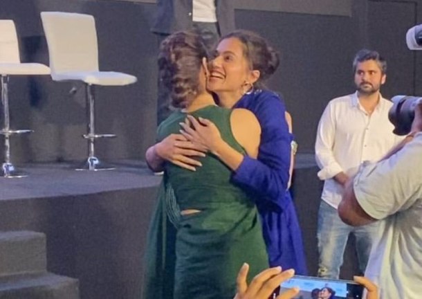 taapsee pannu and dia mirza at thappad screening