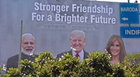 Trump visit, donald trump india visit, modi trump meeting deals signed, trump in india, trump in ahmedabad