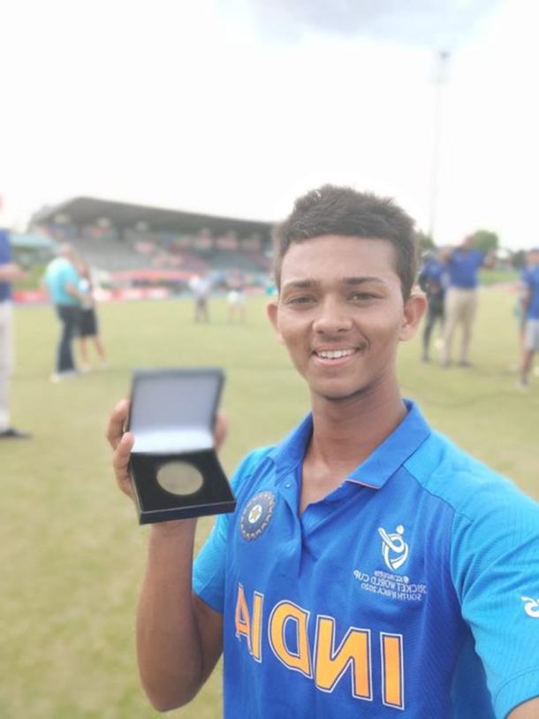 Yashasvi Jaiswal, Yashasvi jaiswal 105, Yashasvi jaiswal 105 vs Pakistan, India U19 vs Pakistan U19, India U19 vs Pakistan U19 semi final, U19 World Cup 2020