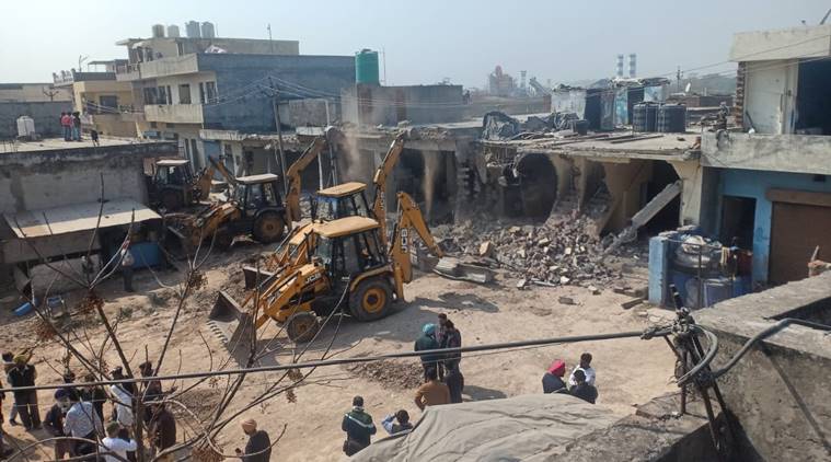 Administration carries out demolition drive in Zirakpur